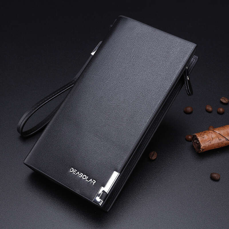 New Men's Fashion Zipper Long Wallet with Multiple Card Slots Gift Clutch wallet designer mens wallet wallet designer mens wallet wallet designer