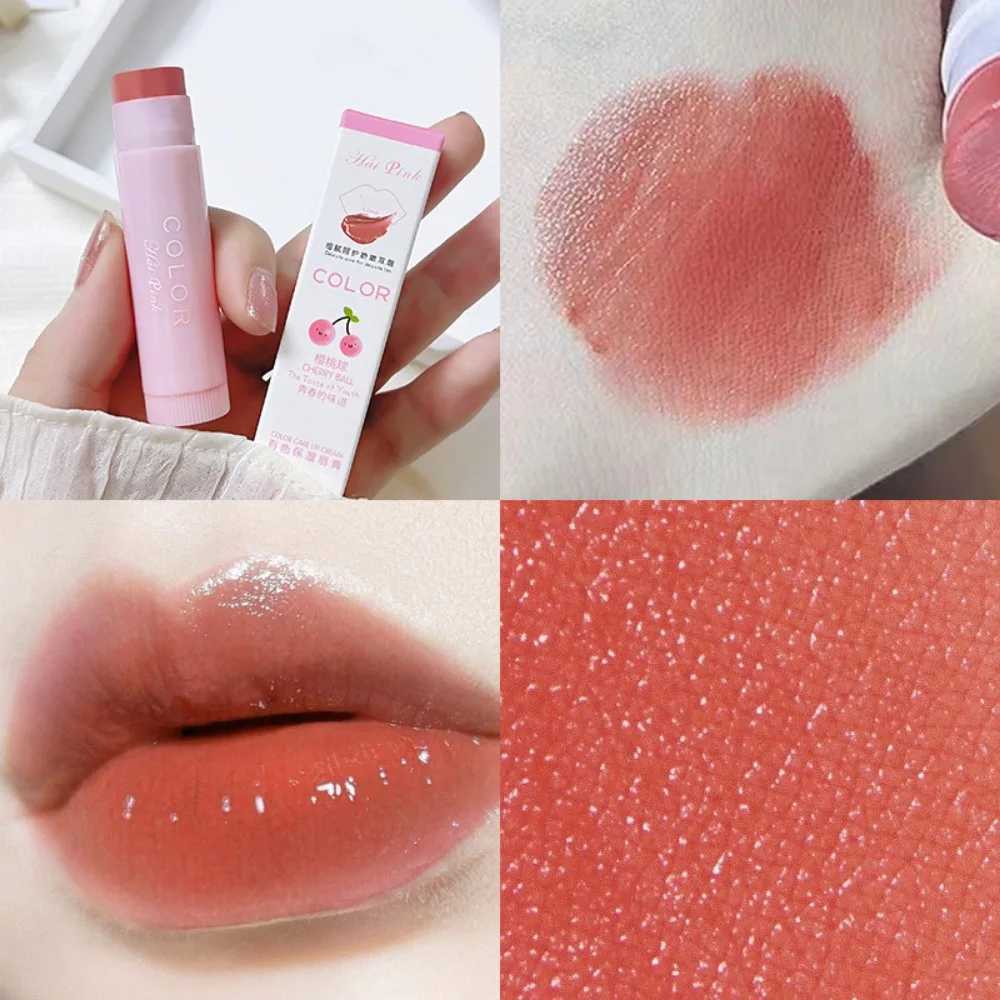 Lipstick Cute Red Tint Makeup Care Cosmetics Colored Lip Balm Lipstick Moisturizing Fade Lip Line Anti-drying Lip Makeup Set XJ250623