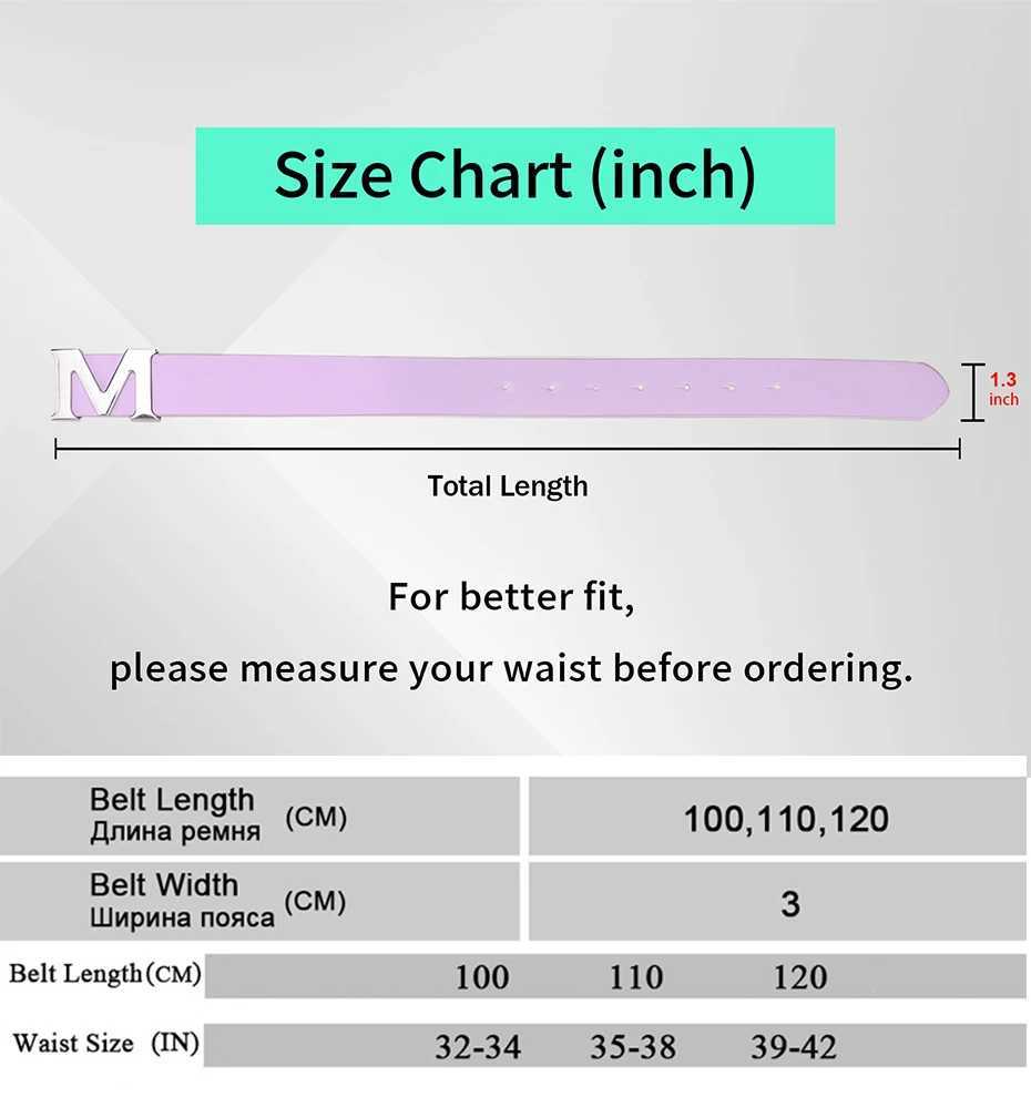 Maikun Womens Leather Belts Removable Letter M Plate Buckle High Quality PU Leather Belt For Jeans Dress Halloween l25062312