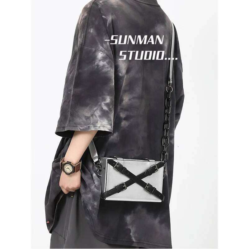 Messenger Men's Fashion Box Shape Student Small New Versatile Mobile Phone Unisex Mini Single Shoulder Bag
