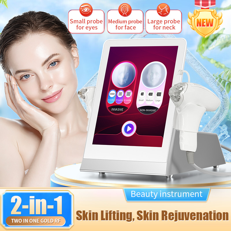 Gold Rf Microneedle Machine For Facial Anti-Aging, Firming, Pore Removal, Acne Scar Removal, Wrinkle Removal, Professional Beauty Salon Equipment