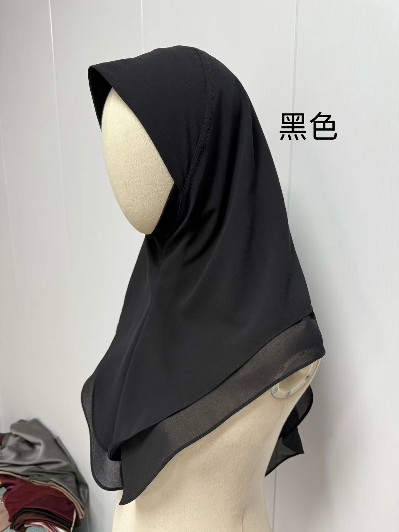 T1039 chiffon headscarf ladies headscarf monochrome ethnic all-match scarf long scarf