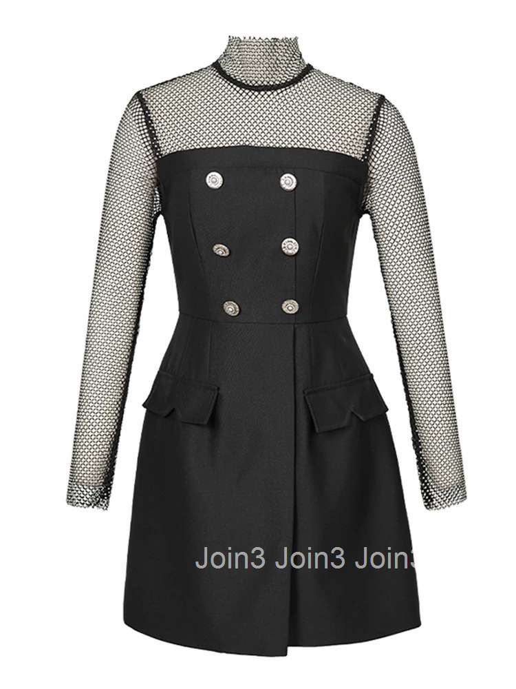 New Spring Elegant Luxury Black Sparkly Evening Short Dresses Women Clothes Chic Sexy Hollow Slim Party Mini Dress Mujer Vestido