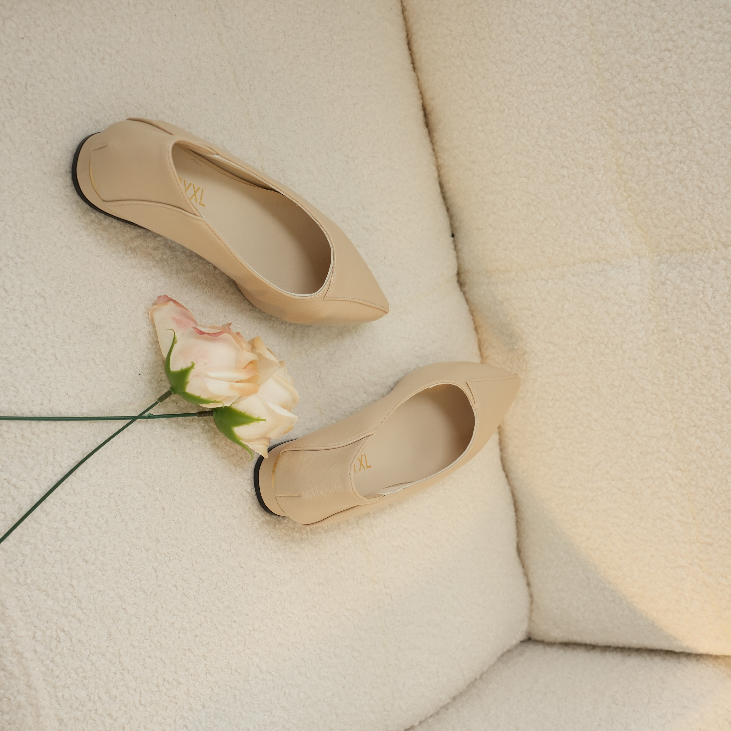 6688-Women's thick toes, low heels, work shoes, women's slouchy casual singles, women's comfortable dresses, fashionable casual wedding