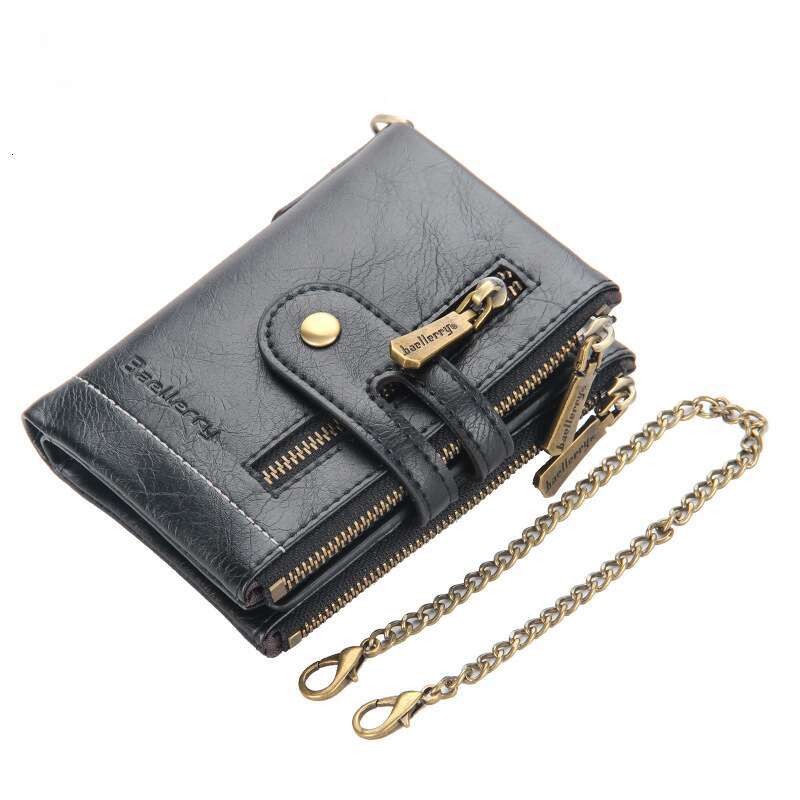 Men's Short New Baellerry High-end Large Capacity Coin Purse Multi-card Slot Wallet for Men