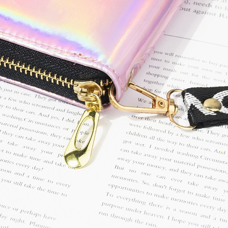 Free Shipping 2025 New Designer Bag Laser Long Wallet For Women New Multifunctional Ladies' Wallet Large Capacity Phone Bag Multi-card Slot Clutc