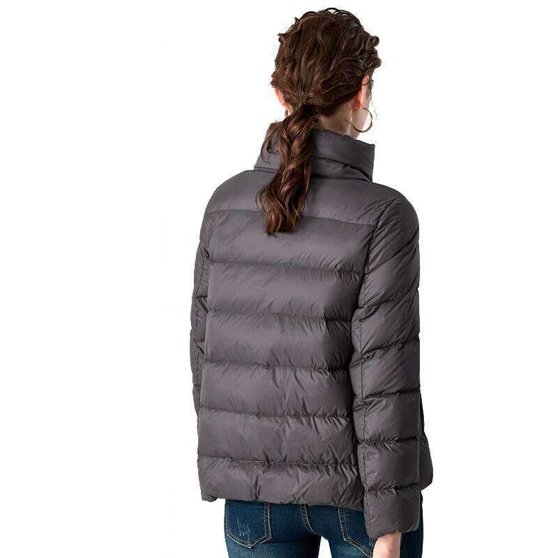 New Winter Women Ultra Light Down Stand Coat Brand Jackets Weightless Parkas Bread Collar Warmness Puffer Jacket