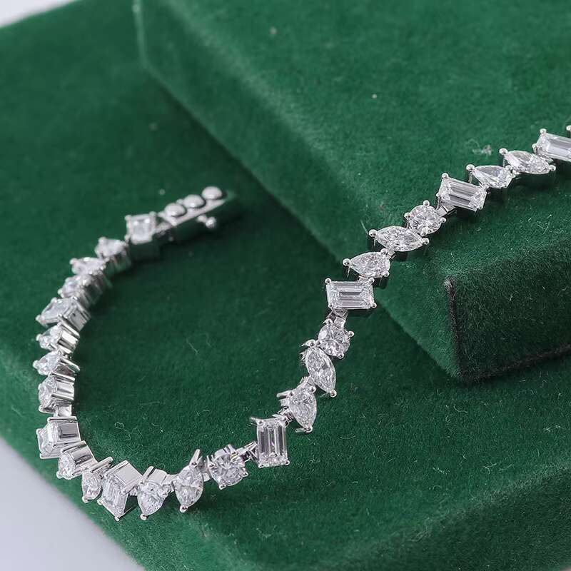 14k18k Gold Plated 6mm 8mm 10mm 12mm Iced Out Fine Jewelry Heavy Prong Moissanite Cuban Link Chains