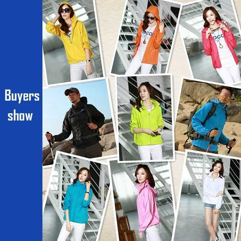 Camping Rain Jacket Men Women Waterproof Sun Protection Clothing Fishing Hunting Clothes Quick Dry Skin Windbreaker Anti UV Coat W250623