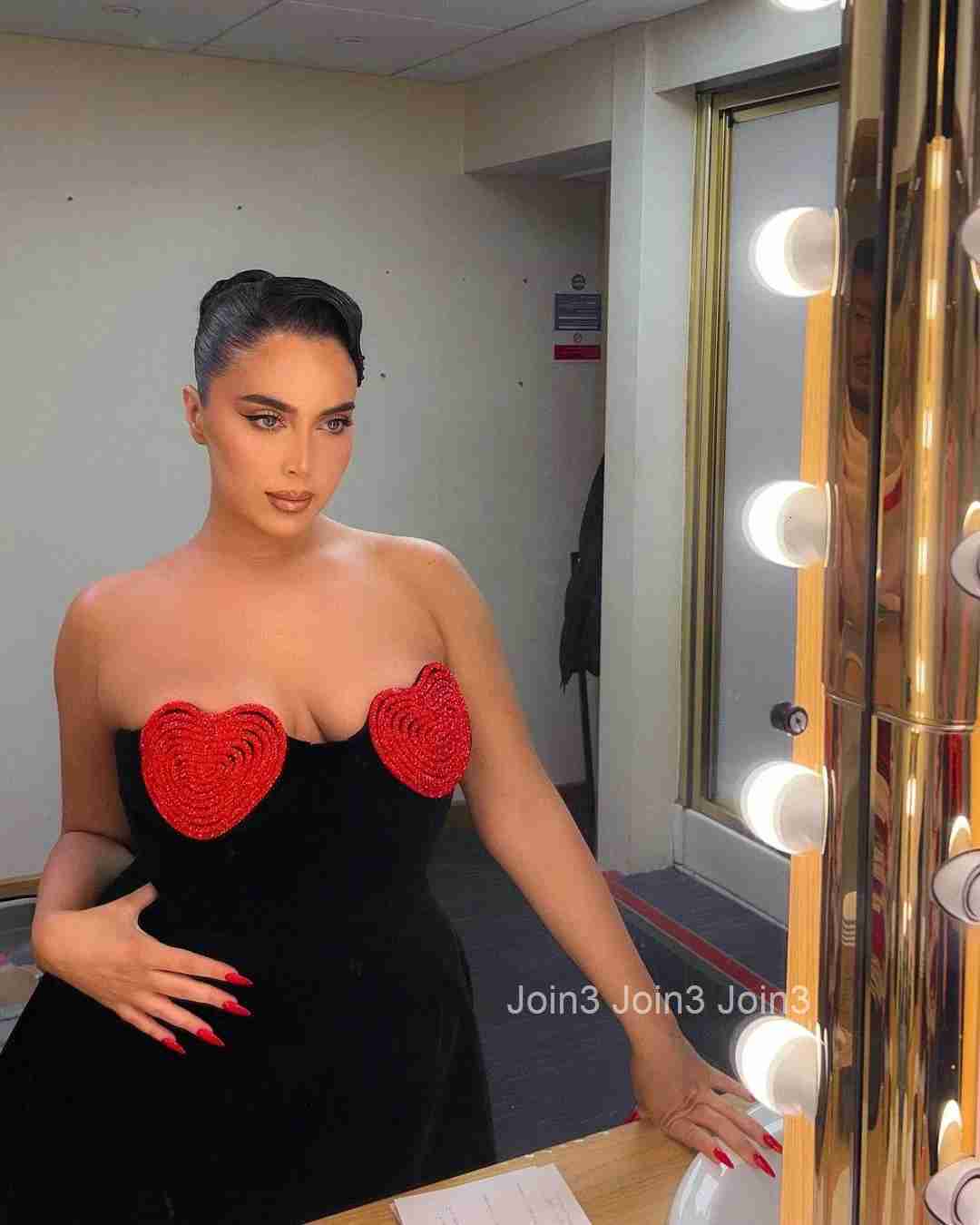 Christmas Velvet Dress Heart Shaped Breast Cup A-Line Short Skirt Fashion Diamond Embelling Sexy Hottie Outfit Feminino ChicWear