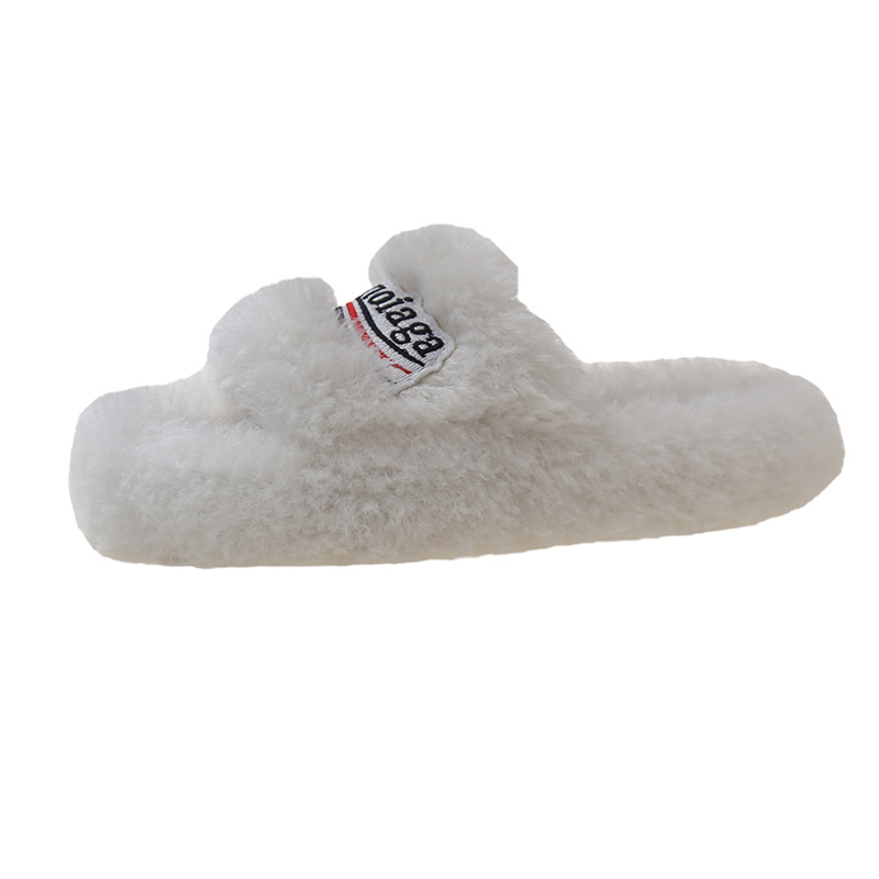 2025 hot new free shipping designer slippers for womens flat slippers black beige green khaki New embroidered thick soled autumn and winter flat slipp