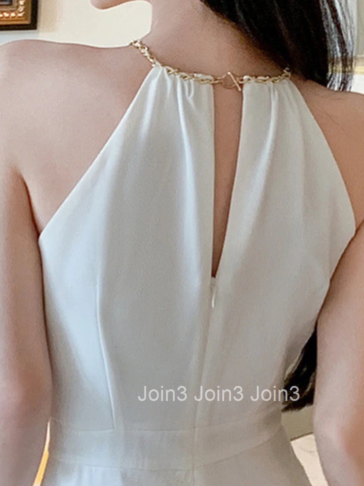 Fashion Summer White Short One Piece Jumpsuits Women Clothing Elegant Sexy Strap Sleeveless Female Mujer High Waist Slim Rompers