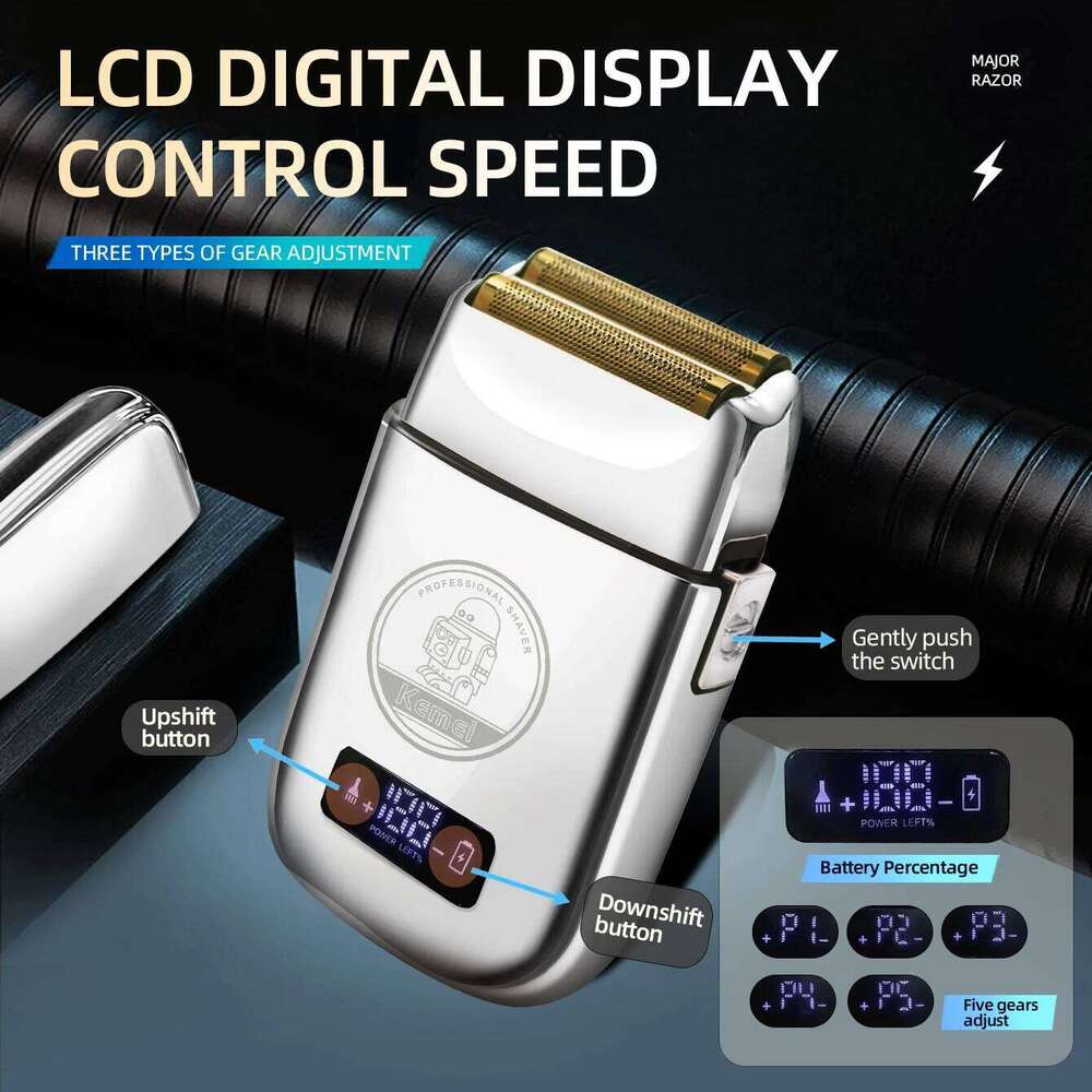 Kemei Professional Electric Shaver Rechargeable Hair Razor Beard Trimmer Shaving Cutting Hine For Men Km-Tx3