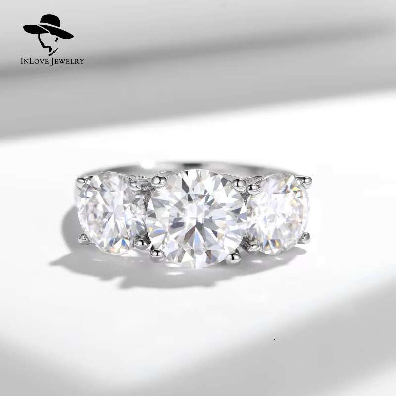 Custom Solitaire Big 2ct 3 Ct Gold 14k 18k Engagement Oval Round Vvs Moissanite Wedding Cvd Lab Grown Diamond Ring for Women
