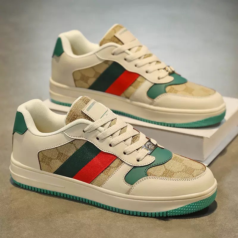 Designer Casual Shoes Couple Shoes Spring and Summer 2024 Luxury Appearance Design Men's Tide Shoes Leather Sports Casual Breathable Board Shoes 