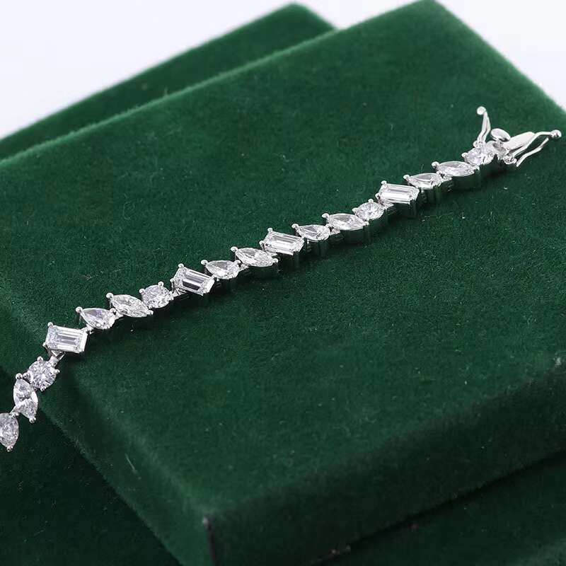 14k18k Gold Plated 6mm 8mm 10mm 12mm Iced Out Fine Jewelry Heavy Prong Moissanite Cuban Link Chains