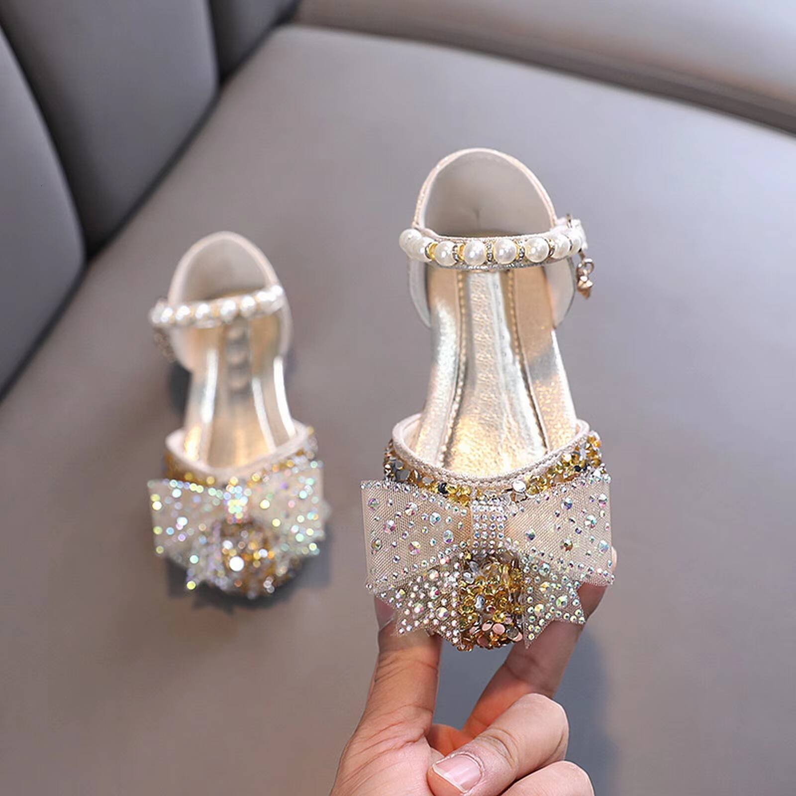 Low Ddmyshoesvip Dress Girls Heels Princess Toddler Soft Sole Kids Fashion Glitter Children's Shoes Shoes For Wedding Party Ddmydesign