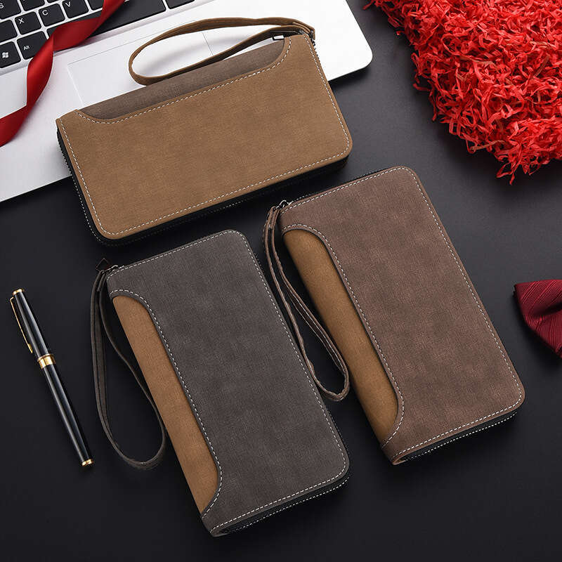 2025 New Men's Long Wallet Multifunctional Clutch Large Capacity Personalized Zipper Coin Purse Phone Bag