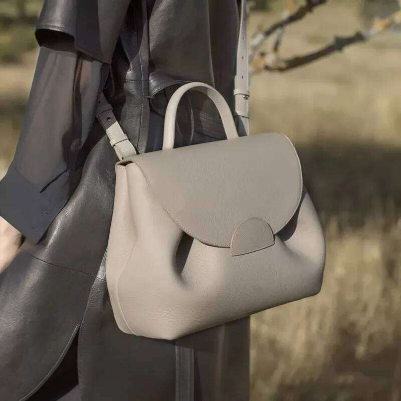 Leather Bag For Women Designer Brand Handbags Soft First Layer Cowhide Shoulder Crossbody Bags Lady Tote Purses