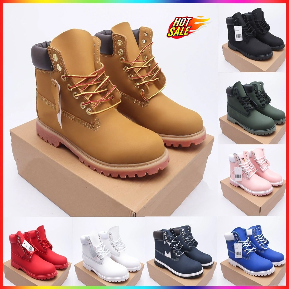 timbss boots designer boots outdoors men waterproof boots tims classic martin shoes cowboyboots rhubarb blue black camo military pink hiking motorcycle boots