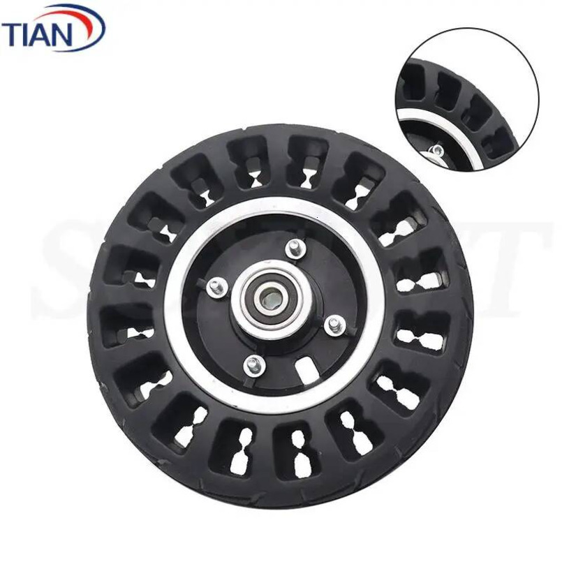 8 Inch Wheel high-quality Black wheel Temperature resistance for Electric Scooter Tyre 200x50 solid Tire