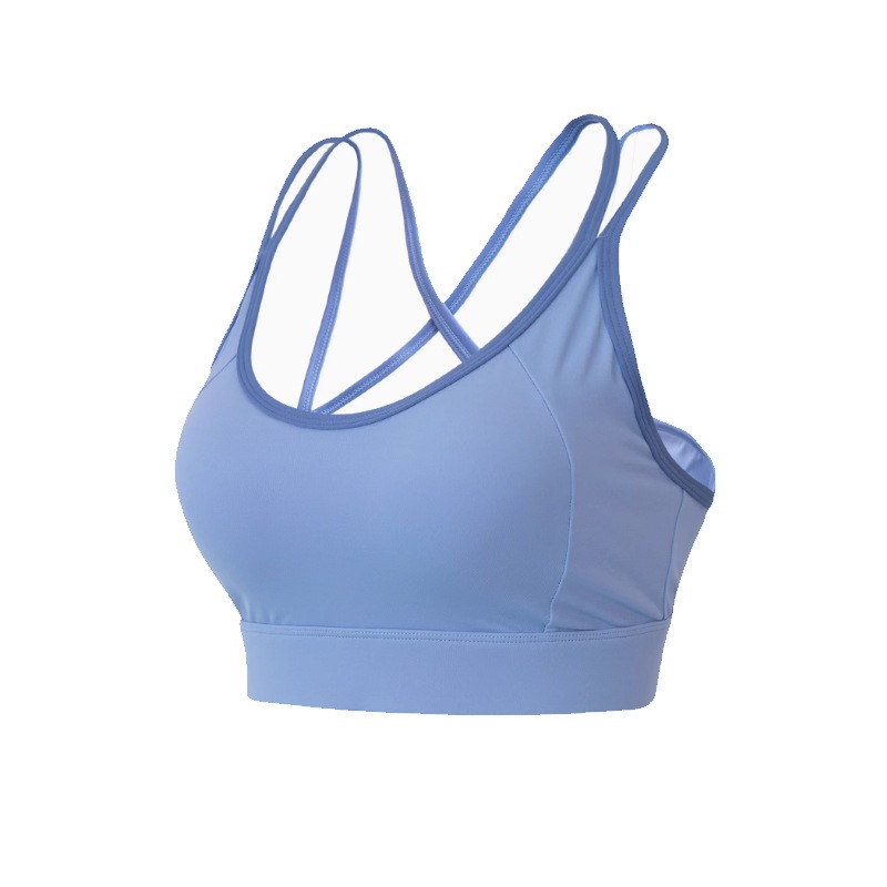 Womens Shockproof Running & Yoga Vest with Color-Matched Underwear - Quick-Dry One-Piece Sports Bra