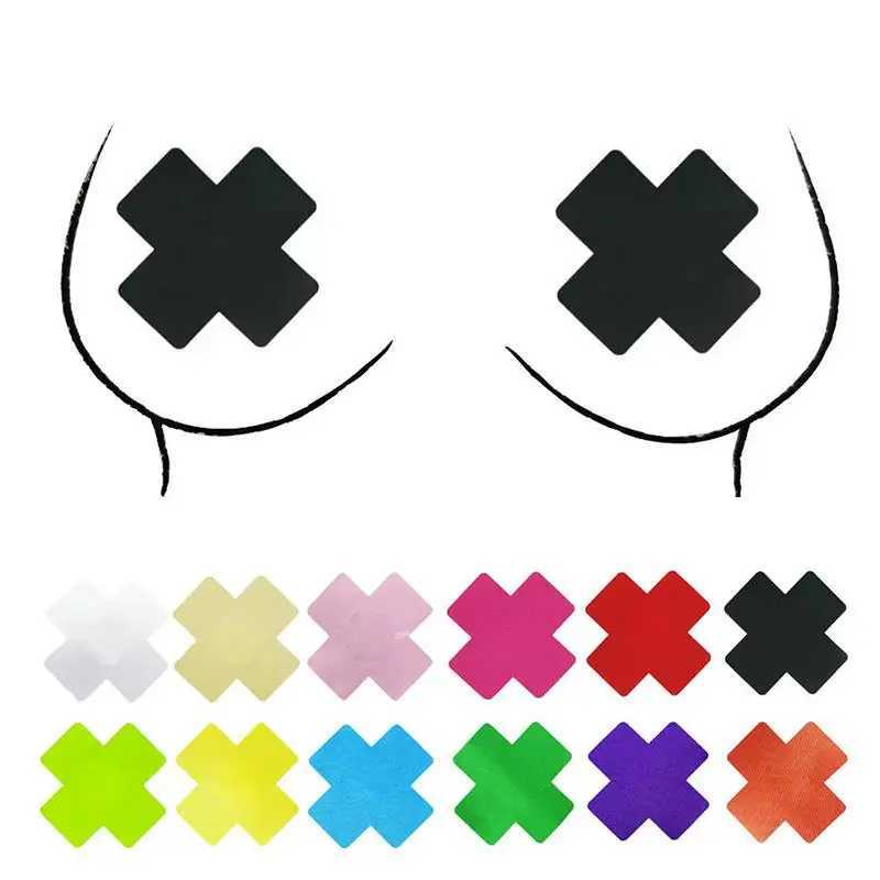 HOT Women Cross Shape Self-Adhesive Disposable Nipple Cover Sexy Breast Pasties Stickers Invisible Nipple Covers Bra Accessories W250624