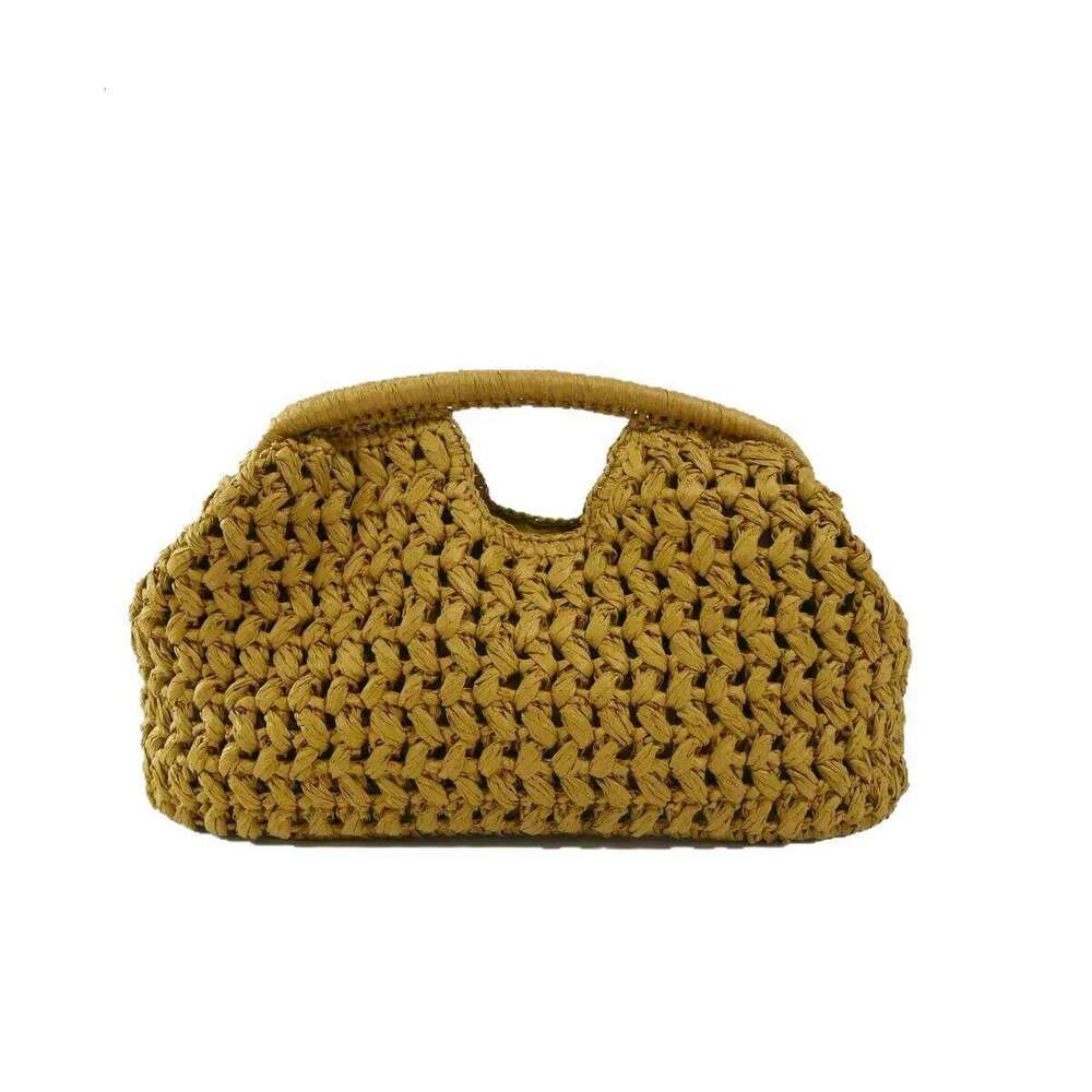 Women Straw Crossbody Clutch Purse Weaving Shoulder Versatile Beading Handbag Rattan Boho Summer Beach Woven Bag