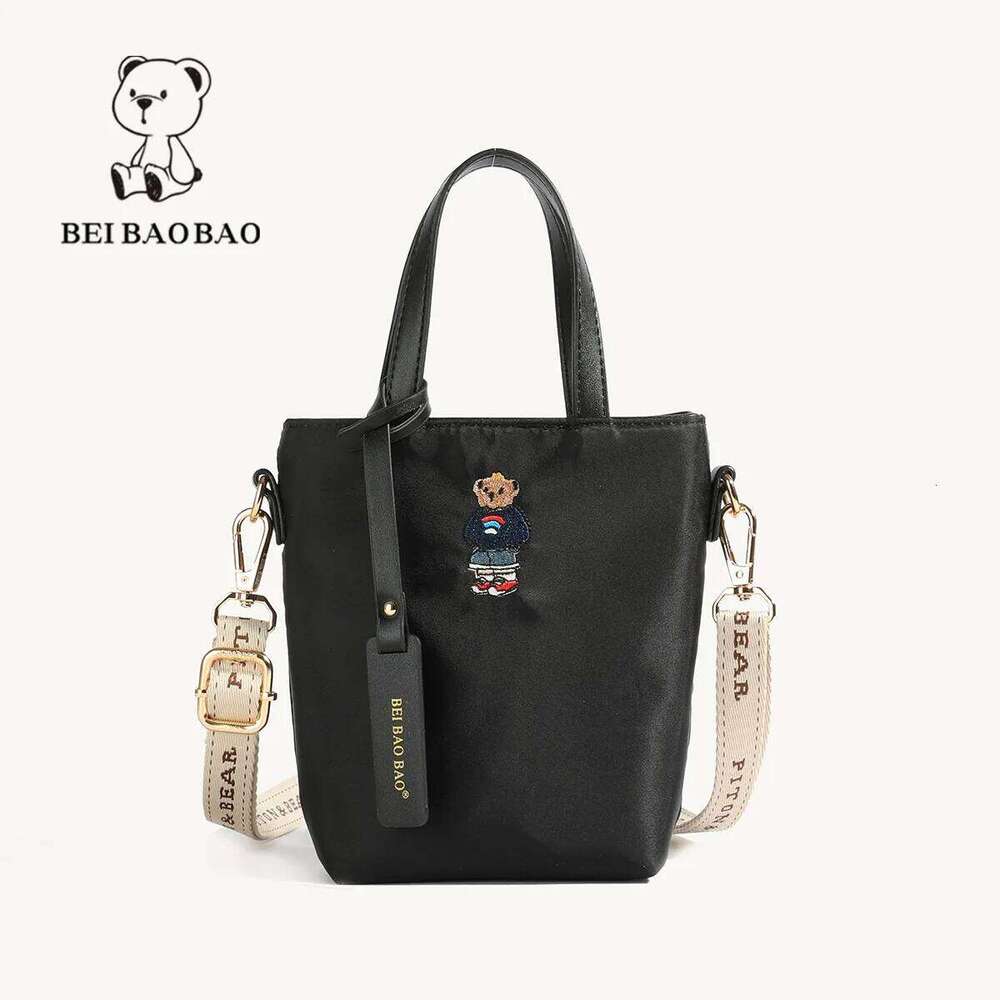 Bags Beibao 2024 New Versatile Solid Color Cross Shoulder For Women's Casual Fashion Ins Style Oxford Cloth Handbag