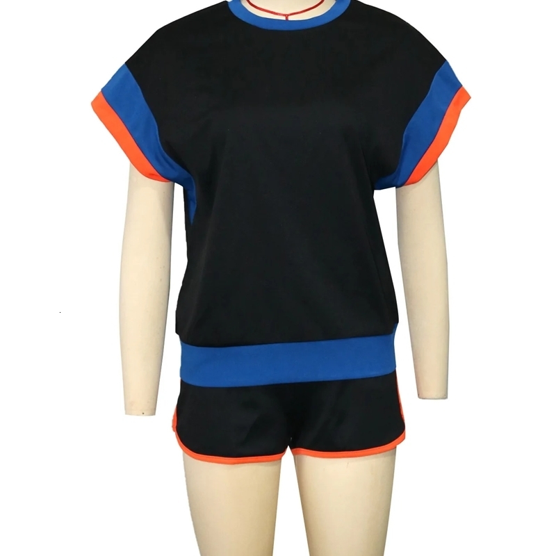 CasualsuitWomens Fashionable Versatile LooseFit Short Sleeve 2Piece Set Summer Arrival Multicolor Options 250609