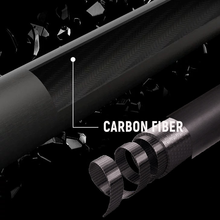 OKHEALING 1/2 Split Pool Cue 12.9mm Bakelite Tip Billiard Cue Stick Carbon Fiber Billiard Sticks Uni-loc or 3 Teeth Joint Length 1474mm/58inch Weight 