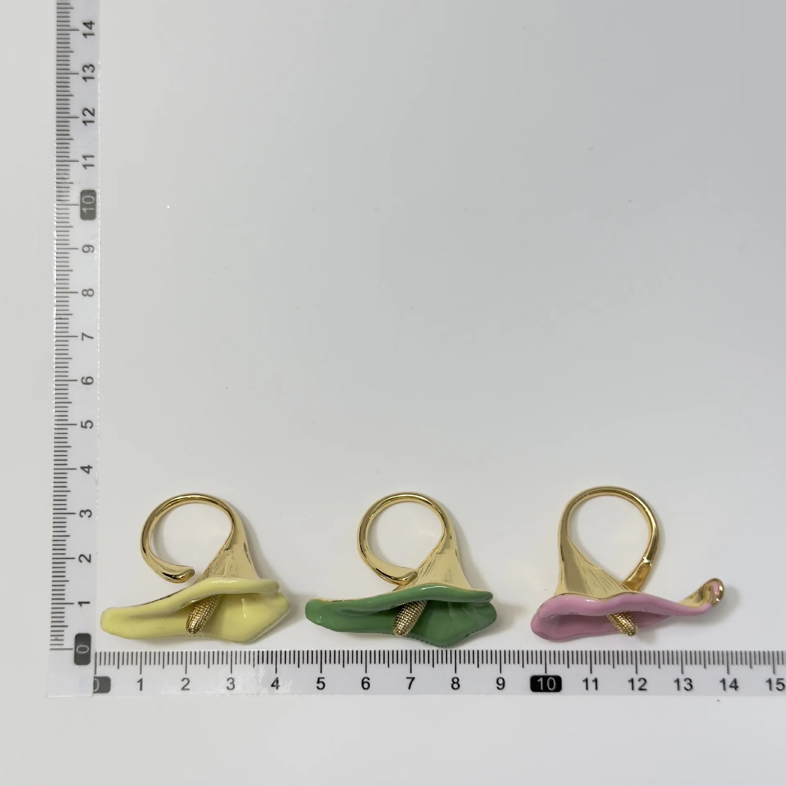 Metal enamel oil-dropped ring 250624