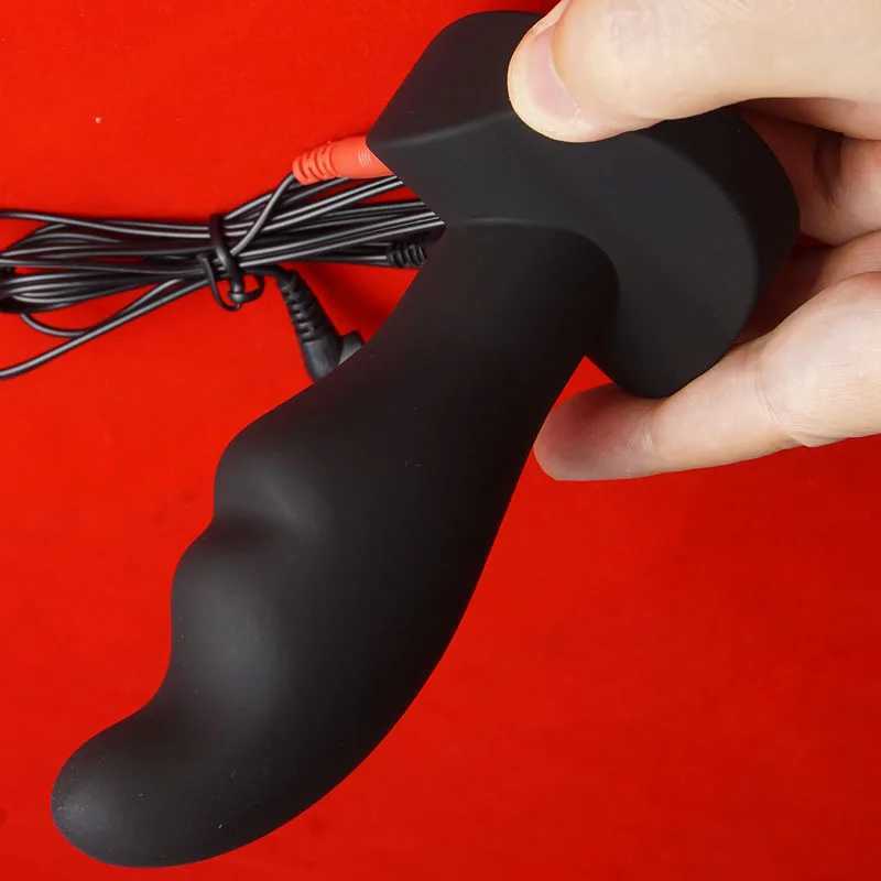 Estim E-stim Anal Plug BDSM Electro Ripples and Curves Butt Plugs Electrosex Dildo Electric Sex Toys Prostate Massager W250624