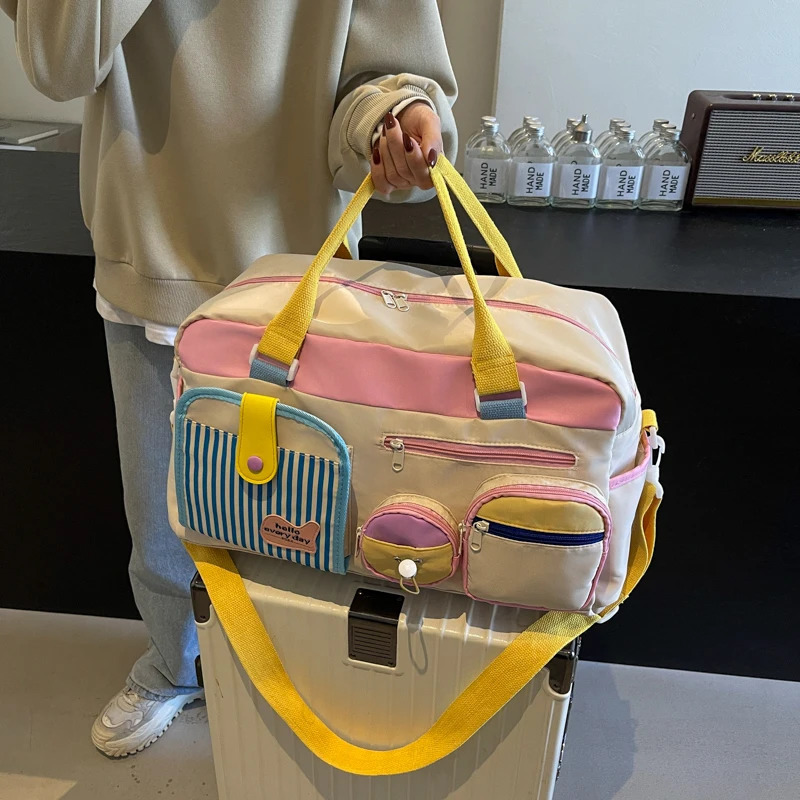 Yoga Swimming Fitness Bag Womens Short-Distance Business Trip Boarding Travel Bag Lightweight Luggage Storage Bag Travel Bag Travel Bag 250623