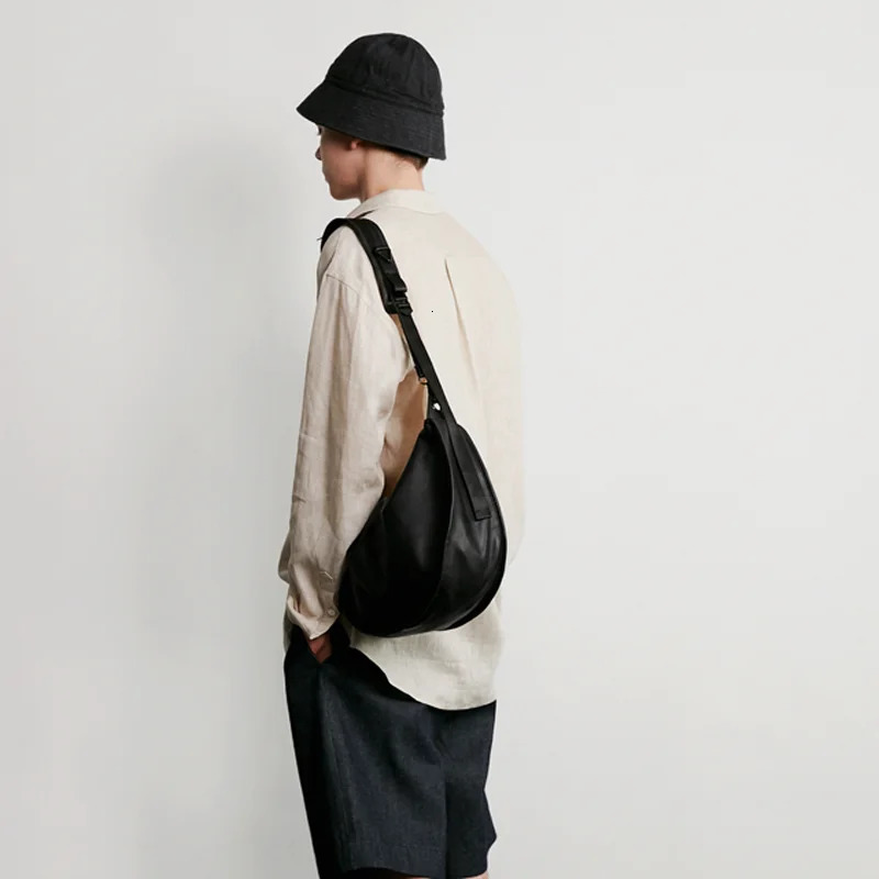 Vintage Crossbody Bags for Men Trend Trending Soft PU Leather Women Shoulder Ladies Handbags and Purses Black Bolsas 250624