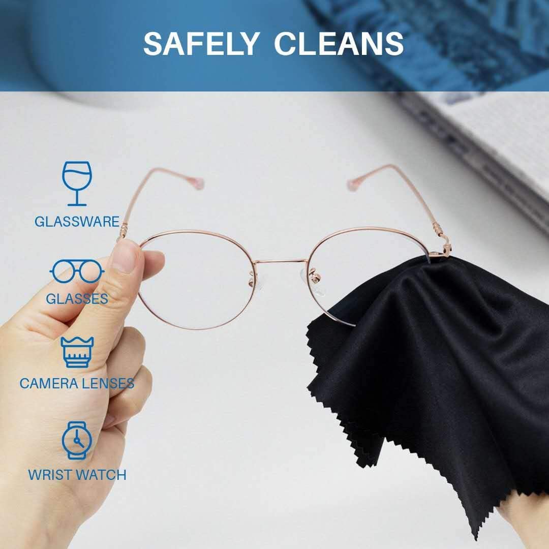 Hot Sale Premium Microfiber Eye Glasses Cleaning Cloth Multi-Color in Stock Sizes Available for Optimal Eyeglasses Care