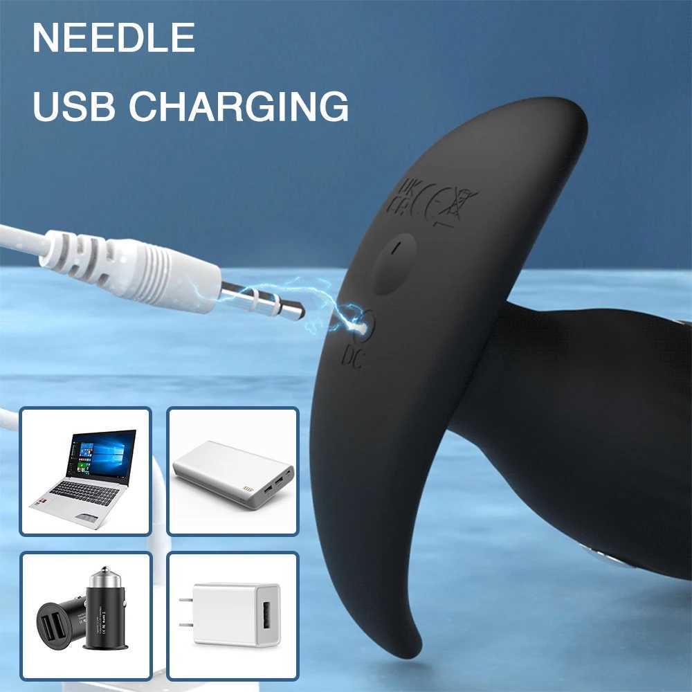 Electric Shock Anal Vibrator Wireless Remote Vibrating Butt Plug Vibrators Male Prostate Massager Adults Sex Toys For Women Men W250624