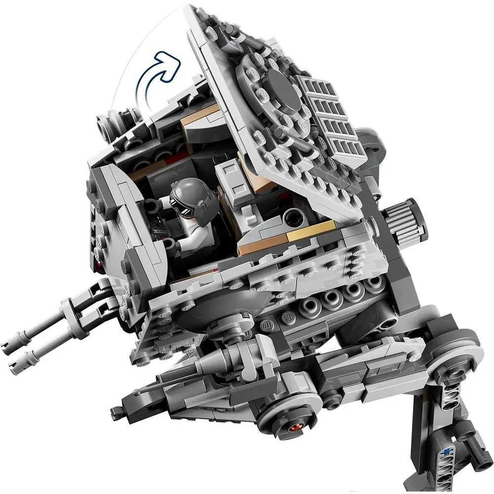 586PCS Space War Interstellar Wars Hoth AT-ST ST Walker Building Blocks Model Brain Game Bricks Toys Kid Adult Gift R250624
