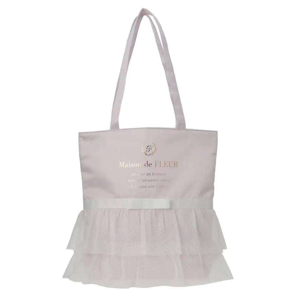 Hot Selling Japanese Ballet Style Dot Mesh Pleated Edge Classic Tote Girl Women's Sweet Shoulder Bag Female Casual Handbags Designer Bags