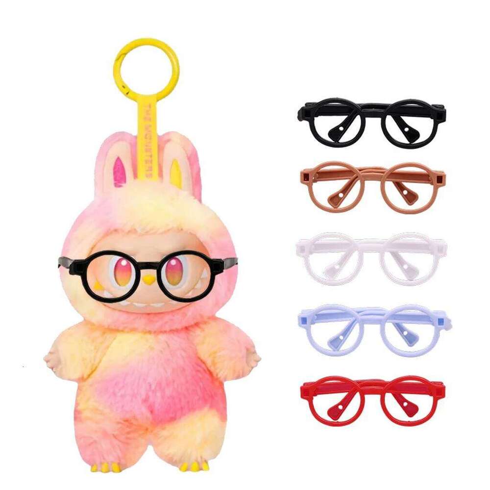 for labubu Decor Labubu Vinyl Monsters Glasses Toy Entire Series 1.1Replica Collectible Model Accessories Doll Gift