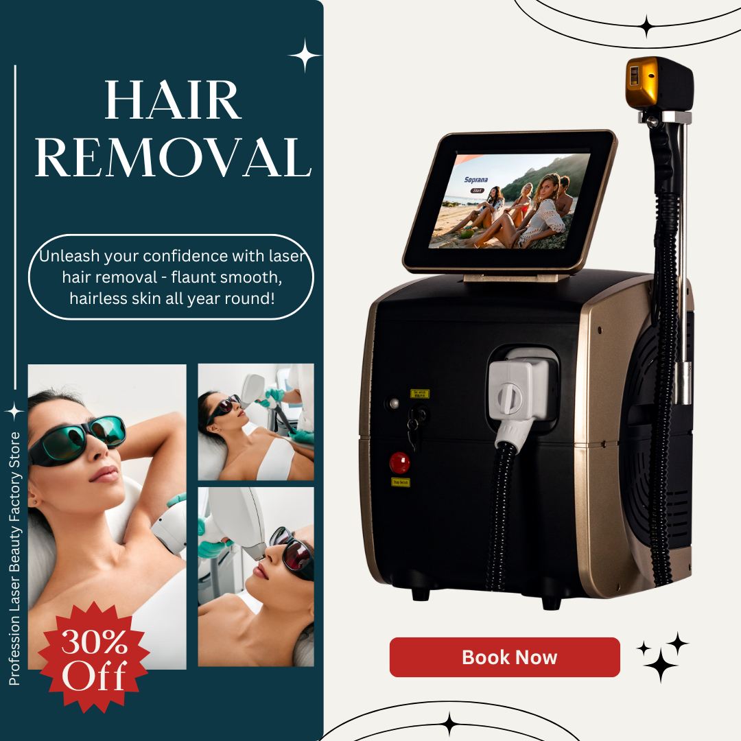 Portable High Power Ice Cooling Triple Laser 755 808 1064 Device Diode Laser 3 Wavelength Painless 808nm Hair Removal Machine