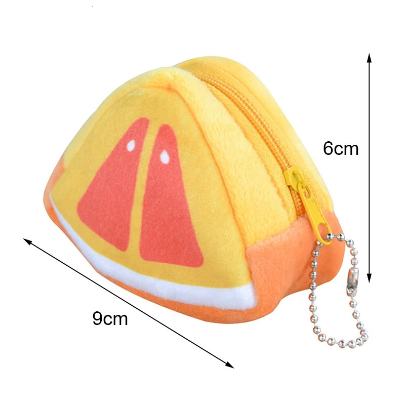 Cute Fruit Wallet Plush Coin Purse Women Change Purse Money bag Coin Purse Cartoon Fashion Sweet Gift Multifunction 250623