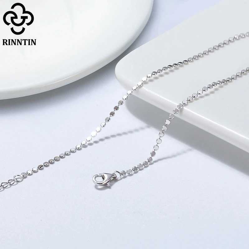Rinntin 925 Sterling Silver Beads Chain Anklet for Women Fashion Adjustable Summer Beach Foot Bracelet Anklets Jewelry SA13 V250624