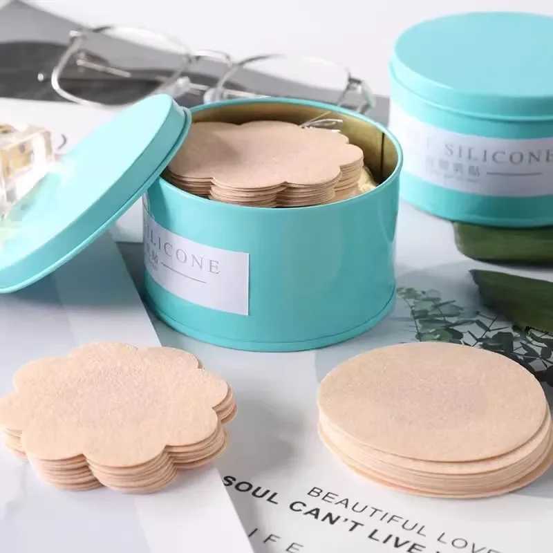Woman Disposable Non-woven Fabric Nipple Cover Invisible Self-Adhesive Breast Patch Summer Breathable Bra Padding Chest Stickers W250624