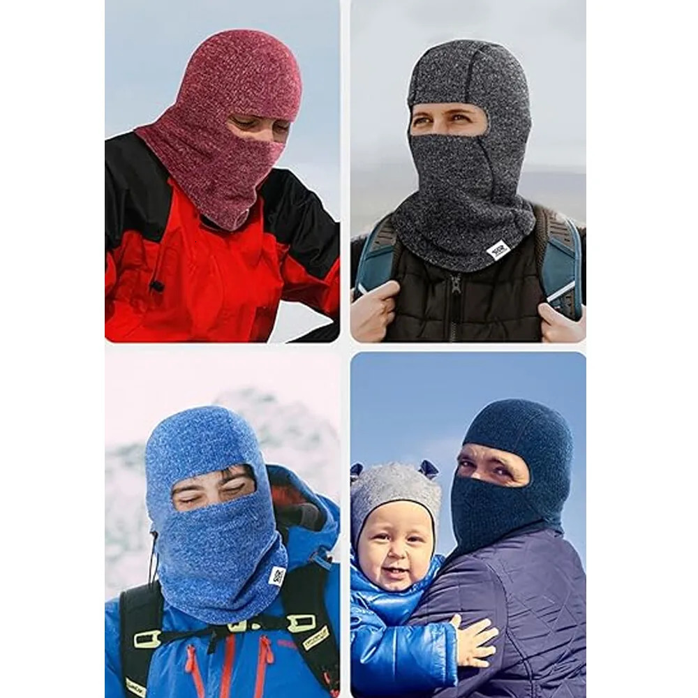 Winter Balaclava Fleece Full Face Mask Thermal Windproof Ski Mask for Men Women Outdoor Skiing Cycling Full Face Cover 250624
