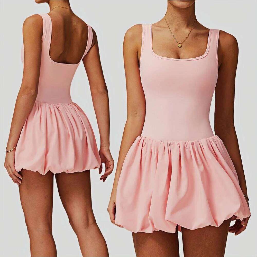 Pad Tennis Skirt Sports Fiess Nude Breathable Anti-light Golf Badminton Running Casual Workout Clothes Gym Yoga Suit for Women