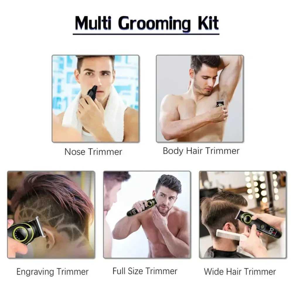Hair Clipper Kemei KM-696 Multifunctional Trimmer for Men Electric Shaver for Mens Razor Nose 5 in 1 Professional TrimmerXJ250624