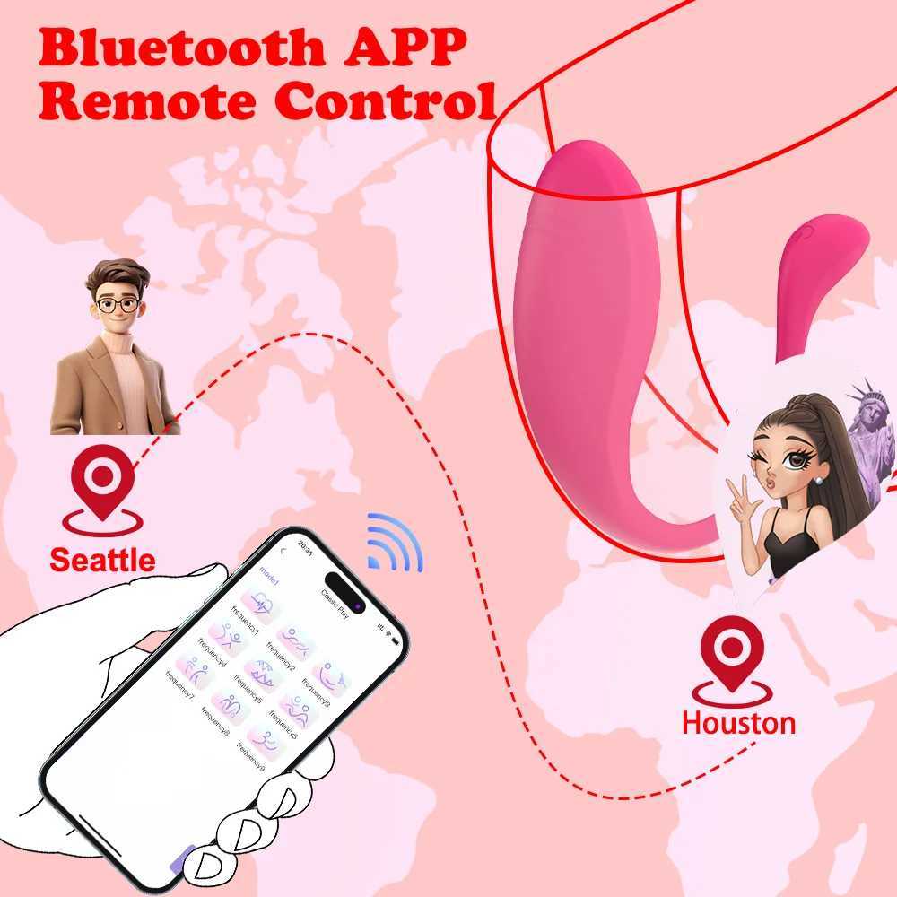 APP Vibrating egg 9-speed vibrating female vaginal vibrator stimulator Wireless remote control Adult female sex toy W250624