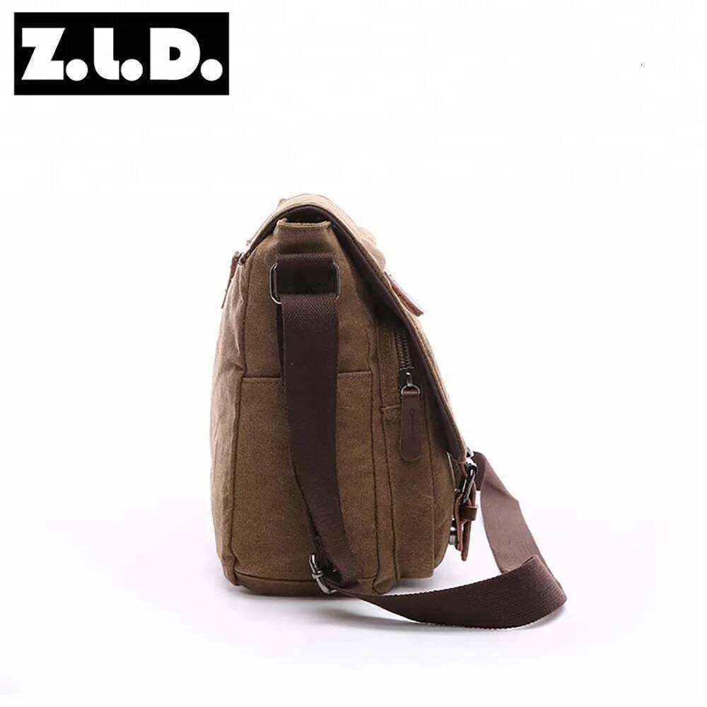 Vintage Canvas Messenger Brand Business Casual Travel Shoulder Bag Laptop Crossbody Bags For Men Bolso Hombre Retro