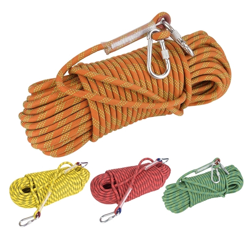 12mm 30m Outdoor Rock Climbing Escape Rope Diameter Safety Survival Cord y250611